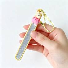 1件可愛卡通美甲銼條，便攜式指甲拋光條，美甲指甲緩衝銼，指甲修形工具，適用於美甲沙龍與居家使用 - 彩色 - 查看 9