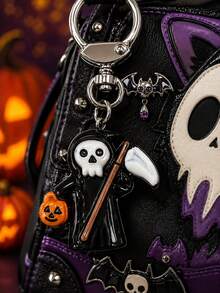 1 pieza Llavero de Conde Vampiro de Noche Oscura, Colgante Lindo de Halloween, Encanto Creativo para Mochila y Coche, Llavero Personalizado - Multicolor 2 - Ver 5