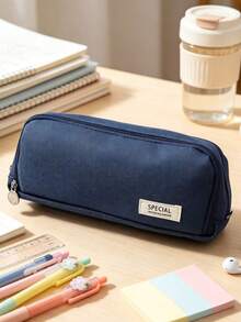 1pc Multifunctional Large Capacity Pencil Case - Durable Polyester Fiber, Suitable For Office And School Supplies, Cosmetics Storage - Perfect Gift For Teens, Men, Women - Multicolor - View 9
