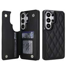 WEFOR Wallet Phone Case For Galaxy S26 S25 S25 S24 S23 S22 Ultra Plus S25Edge 24 FE, Multi-Card Slot Design, Magnetic Clasp, Built-In Stand, Shockproof Protective Cover, Compatible With IPhone 18 17 AIR 16e 16 15 14 13 12 11 Pro Max XR XS MAX, Magnetic Design, RFID Anti-Theft Card Slot, Magnetic Phone Protective Case, Shockproof, Unisex - Black - View 2
