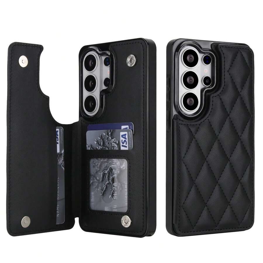 WEFOR Wallet Phone Case For Galaxy S26 S25 S25 S24 S23 S22 Ultra Plus S25Edge 24 FE, Multi-Card Slot Design, Magnetic Clasp, Built-In Stand, Shockproof Protective Cover, Compatible With IPhone 18 17 AIR 16e 16 15 14 13 12 11 Pro Max XR XS MAX, Magnetic Design, RFID Anti-Theft Card Slot, Magnetic Phone Protective Case, Shockproof, Unisex
