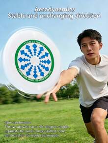 1pc Professional Outdoor Sports Graffiti Flying Disc, Competitive Spinning Disc For Adults - White - View 12