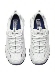 Skechers D'Lites 1.0 White Bear Thick-Sole Casual Retro Women's Dad Shoes - White - View 2