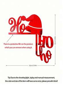 1PC-Funny Christmas Decorations,Acrylic Mirror Sticker Home Switchs Decorative Wall Sticker Door Corner Decoration Christmas DIY Christmas Door Frame Sign Decoration Switch - Multiple Styles - View 3
