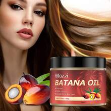 Hllozzi 100g Batana Oil Cream Hair Mask – Non-Greasy, Easily Absorbed Brown Cream. Deeply Moisturizes And Nourishes Roots & Ends. For All Dry Hair. - Brahmi Oil - View 1