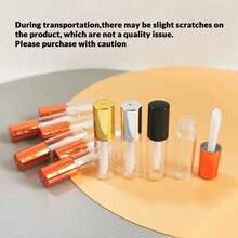 100/47/34/10/1pc Mini Refillable Lip Gloss Tubes - 0.04oz Travel Size Portable Containers With Leak-Proof Rubber Stopper, Empty Lipstick Tubes For DIY Cosmetics And On-The-Go Touch-Ups - Multicolor - View 5