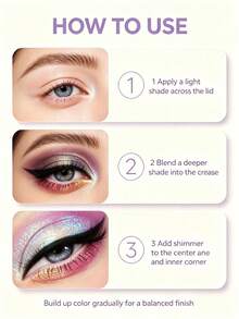 beauty glazed 45-Color Eyeshadow Palette, Rainbow Matte & Shimmer Eyeshadow Set, Bright Face Powder, Stage Makeup - Multicolor - View 9