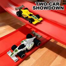 Extra Long Flexible Bendable DIY Track Racing Toy With Strong Suction Cups For Wall And Tabletop Secure Mounting, Dual Track 2-Player Competitive Racing, Customizable 360° Loop Stunt Track, Smooth Burr-Free Material, Parent-Child Interactive Educational Sliding Car, Space Imagination Training Gift For Boys - Multicolor - View 6