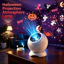1 buah Lampu Proyeksi Pola Natal Halloween, Lampu Pesta Liburan, Berputar 360°, Cocok untuk Kamar Tidur, Ruang Tamu, Langit-langit dan Dinding Asrama, Dekorasi Suasana Langit Berbintang, Hadiah Ulang Tahun, Bertenaga USB - lampu proyeksi - View 3