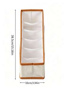 Oxford Fabric 6-Slot Belt Storage Box, Large Capacity With Dividers, Suitable For Ties, Bow Ties And Scarves, High Capacity Multi-Function Belt Storage Box - Multicolor - View 6