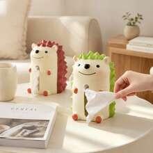 1PC Cute Hedgehog Tissue Box, Versatile For Living Room, Office, Study Desk, Exquisite Healing Small Gift, Thoughtful Practical Housewarming Gift - View 6