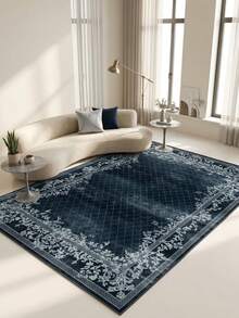 1pc European & American Luxury Vintage Persian Classic Floral - Soft Faux Cashmere Area Rug, Bathroom, Kitchen, Entrance, Hallway, Bedside, Living Room, Bedroom, All Season Machine Washable Mat, Home Decor - Multicolor - View 1