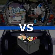 Multifunctional Car Storage Box, Fashionable Large Capacity Passenger Seat Storage Box, Car Organizer/Trunk Storage Box, Oxford Fabric Material, Large Capacity Foldable, Multi-Purpose Trunk Organizer, Easy To Clean Car Storage Solution, Car Interior Organizer Box, Essential Car Storage Box - Suitable For Passenger Seat And Trunk Of Sedan/SUV/MPV - Black - View 7