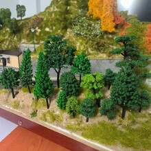 1.18-4.72inch Landscape Trees Miniature Tree Sets For Railway Micro-Scenes / HO N Scale Models - As Photos - View 5