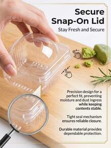 Transparent Packaging Box For Hamburger, Tiramisu, Cream Cake, Sandwich, Bento, Basque Cheesecake Takeout Box 20/50pcs - Transparent - View 7