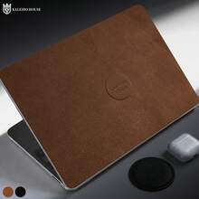 Premium Black PU Leather Laptop Skin, Classic Elephant Texture, Removable Bubble-Free Sticker, Vintage Luxury Protective Film, Trimmable To Fit 12, 13, 14 And 39.62cm, Suitable For Macbook, HP, Gaming Laptops, Decorative Sticker - View 5