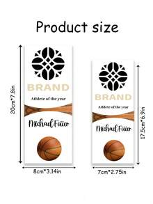 1pc Customized Sports Acrylic Trophy, Engraved Logo Text, Personalized Athlete Medal, Basketball Football Baseball Player Award, Sports Competition Team Ceremony Recognition Gift - Multicolor - View 7