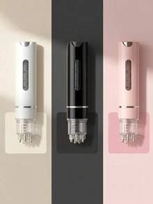 1件可調速頭皮塗抹梳，滾珠髮用精華按摩器，便攜式頭皮護理工具，適用於居家、沙龍與理髮店 - 彩色 - 查看 2