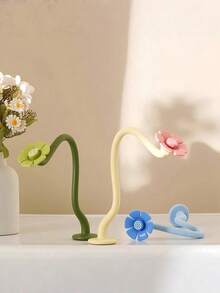 1pc Washing Machine Flower Vent Clips, Suitable For Home Use, Detachable Support Frame For Drum Washing Machine, Magnetic Adsorption, Can Be Used As Door Stopper, Decoration Or Washing Machine Door Support, Home Decor And Accessories - Multicolor - View 3