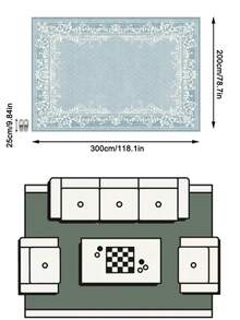 1件歐美奢華復古波斯古典花卉軟仿羊絨地毯，適用於浴室、廚房、玄關、走廊、床邊、客廳、臥室，四季通用可機洗家居裝飾 - 彩色 - 查看 15