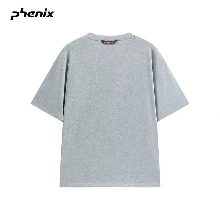 Phenix Outdoor Casual Short Sleeve 2026SS Sports Breathable Minimalist Printed Knit T-Shirt - Frost Gray - View 5