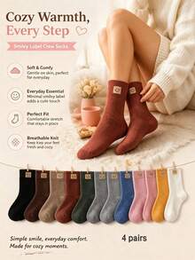 1/2/3/4/5/6/12 Pasang Kaos Kaki Wajah Tersenyum Lembut & Hangat, Nyaman & Halus, Cocok Untuk Pemakaian Sehari-hari, Membuat Setiap Langkah Lembut Dan Hangat. Kaos kaki ini memiliki label wajah tersenyum yang lucu, desain penyangga lengkung kaki, bahan anti selip, cocok untuk mendaki gunung, kebugaran, dan aktivitas lainnya. - MultiWarna - View 7