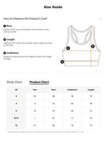 Women's Solid Color Round Neck Removable Padded Criss-Cross Adjustable Back Fashion Sports Knit Bra - Black - View 7