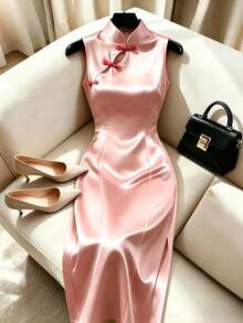 Cheongsam - Rusty Rose - View 1