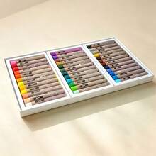 1 Set Dark Tone Soft Oil Pastel Crayons, 50 Colors Water-Soluble Smooth Soft Wax Crayons, Suitable For Oil Painting, Coloring, Drawing And Doodling - Sets - View 12
