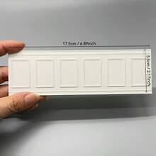 1pc Different Style Mini House Model Wall Accessory, Nordic Leisure Style Miniature Furniture, Made Of Durable Plastic, Can Be Freely Assembled And Connected, Important Material For Making Children's Exclusive Small Castle - Square Panel - View 4