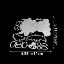 Highland Cattle Metal Die Cuts Layered Animal Embossing Template | Adorable Farm Animal Design, Layered Highland Calf Cattle Dies, Carbon Steel Cuts, Create Rustic Cards Paper Crafts Gifts - MC1491 - View 3