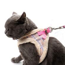Nylon Thermal Lined Dog Harness & Leash Set, Warm Chest Harness For Autumn/Winter - Multicolor - View 11