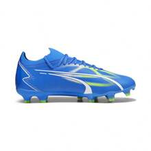 Puma Spring/Autumn Unisex Long Stud Football Shoes ULTRA Lightweight Sports Shoes 10734703 - Electric Blue-white-dark Green - View 4