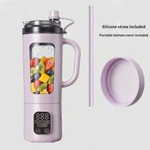 Gelas Jus Portabel untuk Memeras Buah Segar, Kapasitas Besar, Anti Bocor, Mudah Dibersihkan, Gelas Jus Berkualitas Tinggi dengan Berbagai Pilihan Warna, Gelas Pencampur Buah dan Sayuran Multifungsi, Gelas Milkshake - MultiWarna - View 7