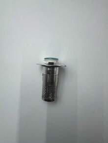 1pc Universal Push-Down Pop-Up Sink Stopper With Plastic Spring Core, Anti-Clog Hair Filter Basket, Easy To Remove And Clean, Bathroom Sink Replacement Drain Accessory, Home And Apartment Anti-Clog Drain Accessory - Silver - View 9
