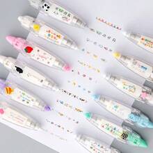 1/2/4pcs Cute Lace Border Correction Tape,Random Style,Cute Pattern Border Tape For Journal DIY,Notebook Decor,Stationery For Student ,Back To School - Multicolor - View 5