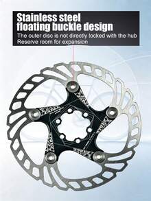 ZRACE 140mm 160mm Mountain Bike Floating Disc Brake Rotor High Heat Dissipation - Silver - View 3