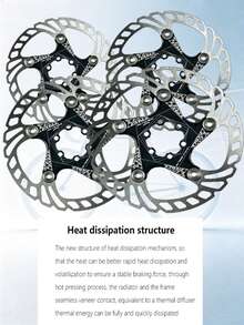 ZRACE 140mm 160mm Mountain Bike Floating Disc Brake Rotor High Heat Dissipation - Silver - View 6