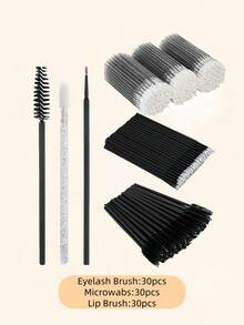 Eyelash Extension Brush, Micro Cotton Swab Brush, Crystal Lip Gloss Applicator - Multicolor - View 2