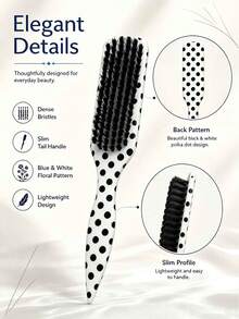 1-4pcs Set Hair Brush Beard Brush Unisex Styling Brush PP Material Fragrance-Free Edge Brush Suitable For Thick Hair Create Smooth Ponytail Bun Smooth Frizz Control Hairline Backcombing And Voluminous Styling Travel Essential Cruise Essential Holiday Essential Also Gift For Women Bridesmaid Gift Wedding Gift Teacher Gift Summer New Style - Multi-color 4 - View 7