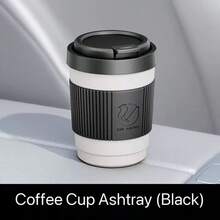 Car Ashtray Creative Multifunctional With Lid Automatic Car Ash Collector High-End Storage Item Car Coffee Cup Ashtray Metal Inner Liner Anti-Ash Fly With Lid Creative Personalized High Aesthetic One-Click Opening - Multiple Styles - View 15