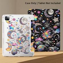 1pc Tablet Protective Case With Stand, Moon, Star, Cloud Pattern, Suitable For Honor 8/9/10/X8/X8A/X9/X8Pro/X9Pro/ MatePad Se 11 Inch/MatePad 11 Inch/11.5 Inch/MatePad Pro/Apple 10th/11th Gen 2025 (A16) - Style 53 - View 6