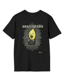 Conjuntos de Verano para Hombre, Camiseta Unisex de Algodón de Lemongrab , Tops para Mujer - Negro - Ver 1