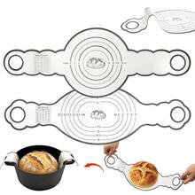 2pcs Multifunctional Silicone Baking Mat Set With Double Handles, Dough Transfer Mat With Precise Size Rings, Heat-Resistant And Cold-Resistant, Compatible With Steamer, Oven, Stew Pot, Non-Stick Surface, Easy To Clean And Machine Washable, Practical Baking Accessory For Homemade Sourdough, Cookies, Pizza, Pancakes - Multicolor - View 13