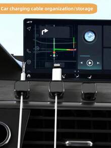 5/3pcs Magnetic Cable Organizer - Black & White Cable Clips, Compact & Durable, Suitable For Desk/Wall Installation, Can Store Phone Cables, Chargers, Suitable For Tech Enthusiasts And Students, Includes Base And Clips, No Drilling Required, Home Office - Cable Organizer - View 6