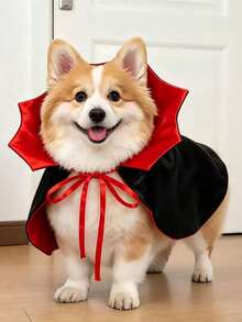 1pc/Set Halloween Pet Dog Bat Costume Cape, Funny Holiday Outfit For Cats And Dogs - Multicolor - View 13