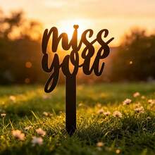 Pet Cemetery Memorial Stake Decor, Small Animal Grave Marker, Wrought Iron Memorial Plaque, Outdoor Garden Stake - Black - View 5