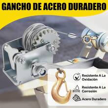 Cabrestante manual para barco de 317.51KG/861.83KG/1133.98KG con cable de 7m/9m, cabrestante de remolque de barco ajustable bidireccional, manivela de cuerda de alta resistencia para remolque, barco o remolque de ATV - Negro - Ver 7