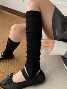 1/2/3雙女款夏季薄款純色腿套，可愛舒適休閒日常與戶外穿著（尺寸偏小）限重60kg - 彩色 - 查看 19