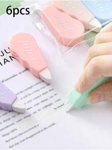 1/6pcs Macaron Color Correction Tape, High Aesthetic, Convenient, Excellent Coverage, Smooth Application, No Jamming Or Breaking, Suitable For Document Correction, Note Revision, Journaling, Back To School, Christmas Gift, Halloween Gift, Thanksgiving Gift - A - View 12